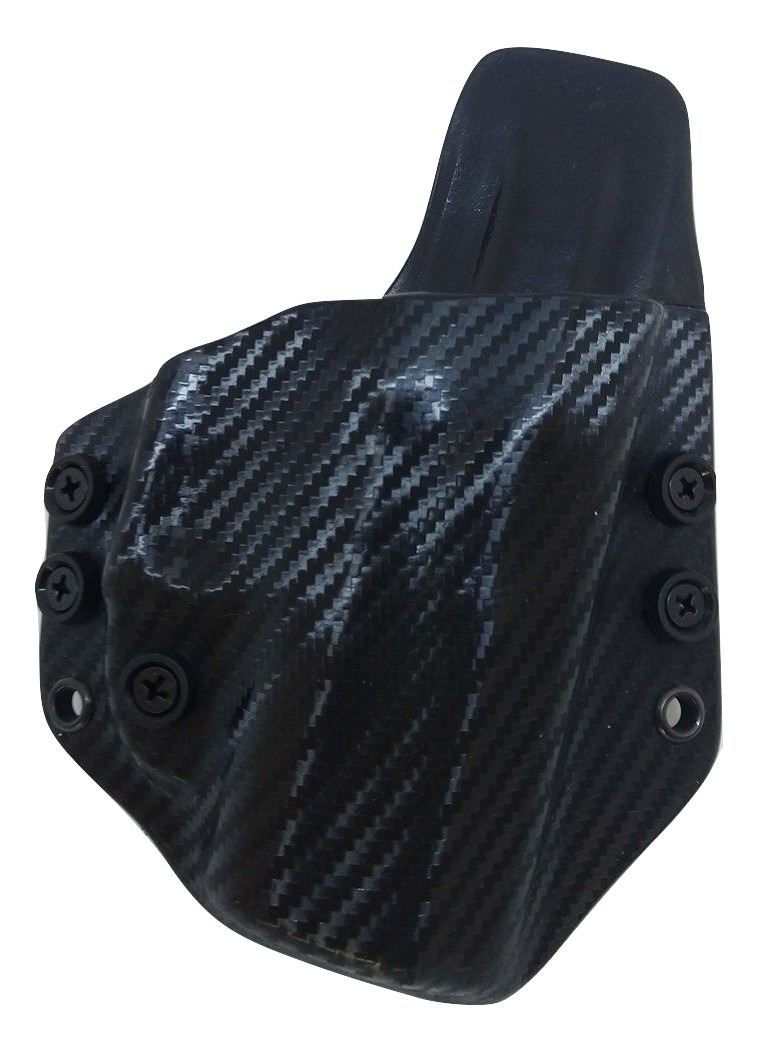 Details about   LT BLACK CUSTOM OWB Leather Holster YOUR CHOICE:rh,lh-laser-slide-cant-belt-mag+ 