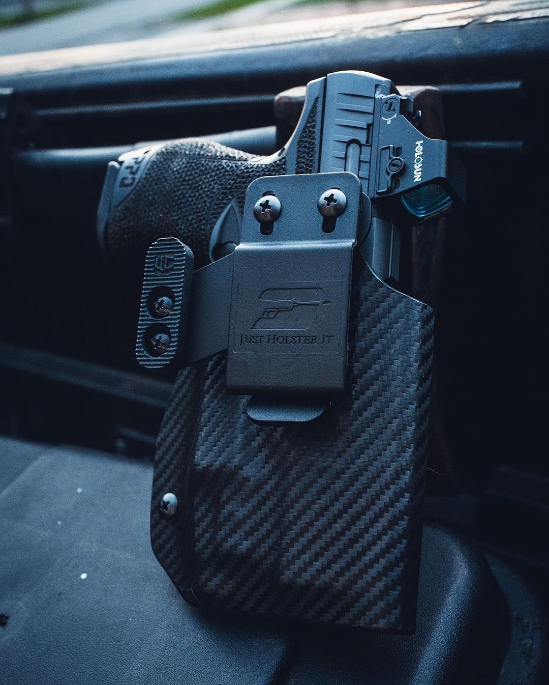 Uncle Mike's ITP Holster - Size 2, Left Hand, Black, With Retention Strap - View #2