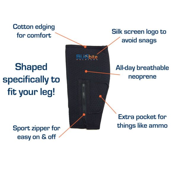 Bugbite-Holster-Features.jpg BUGbite Holster -Concealed Ankle Holster